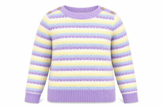 ISLE Women's Multicoloured Striped Jumper Size 12
