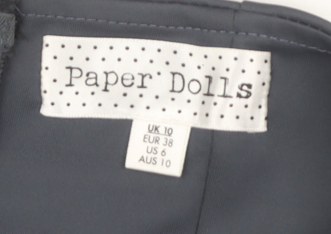 Paper Dolls Women Colourblock Strapless Dress Size 10