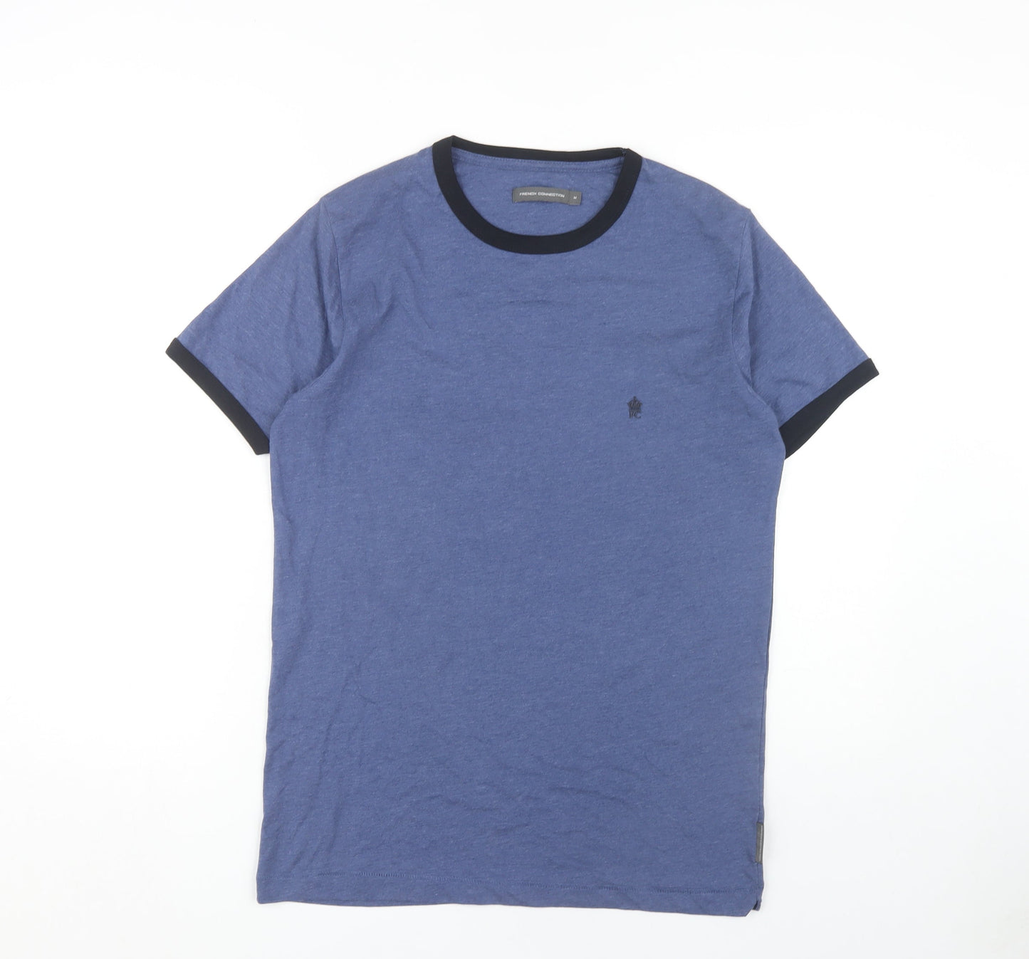 French Connection Men's Blue Crew Neck T-Shirt, M