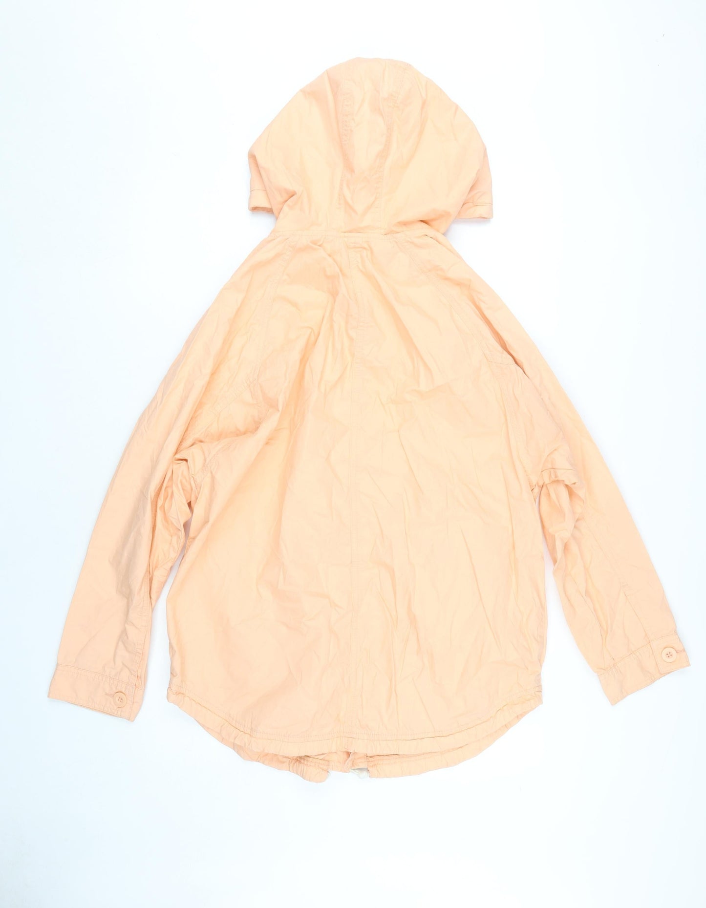Monki Women’s Orange Anorak XS Jacket with Hood