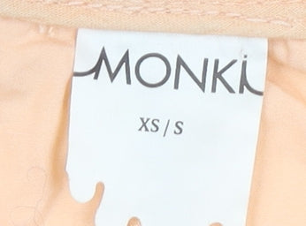 Monki Women’s Orange Anorak XS Jacket with Hood