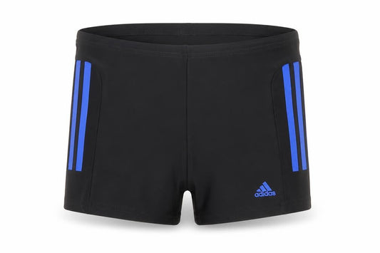 Front view of Adidas girls’ black athletic shorts, size 11