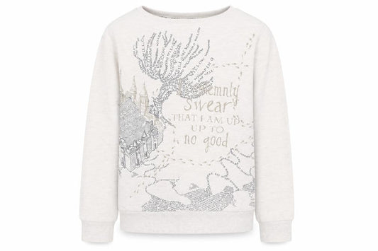 Harry Potter Girls Grey Long Sleeve Sweatshirt Size 12-14 Years