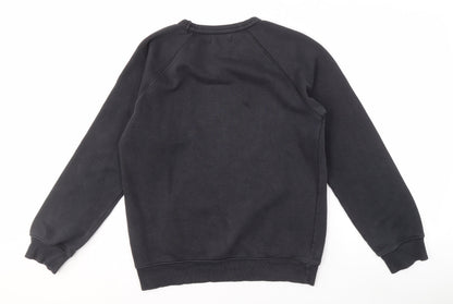 Back view of Adidas Men's Black Pullover Sweatshirt S