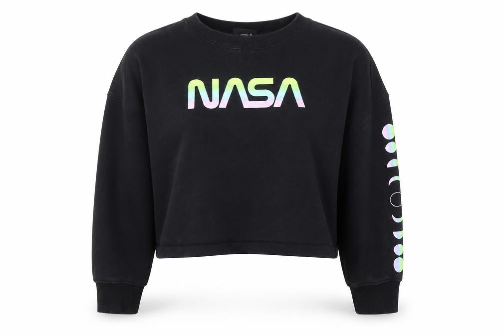 Hyper Space Women's Black Logo Pullover Sweatshirt L