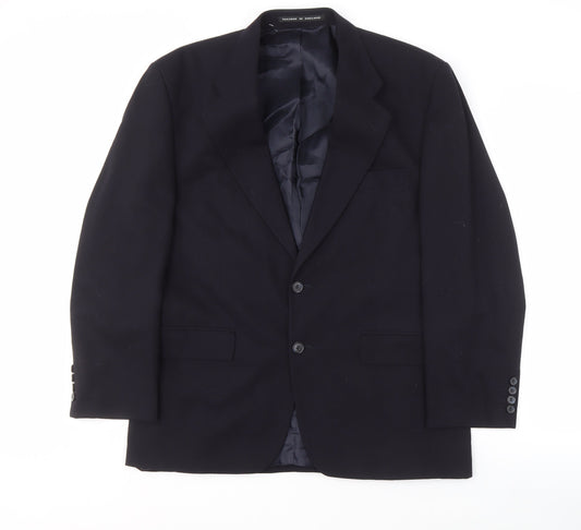 Centaur Men's Blue Wool Blazer Jacket Size 40S