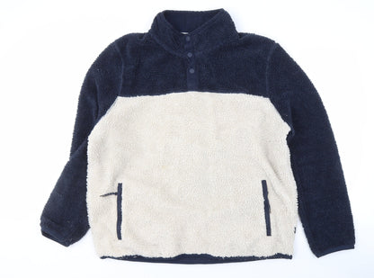 FatFace Men's Navy 2XL Fleece Jacket