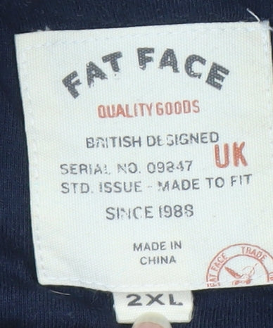 FatFace Men's Navy 2XL Fleece Jacket