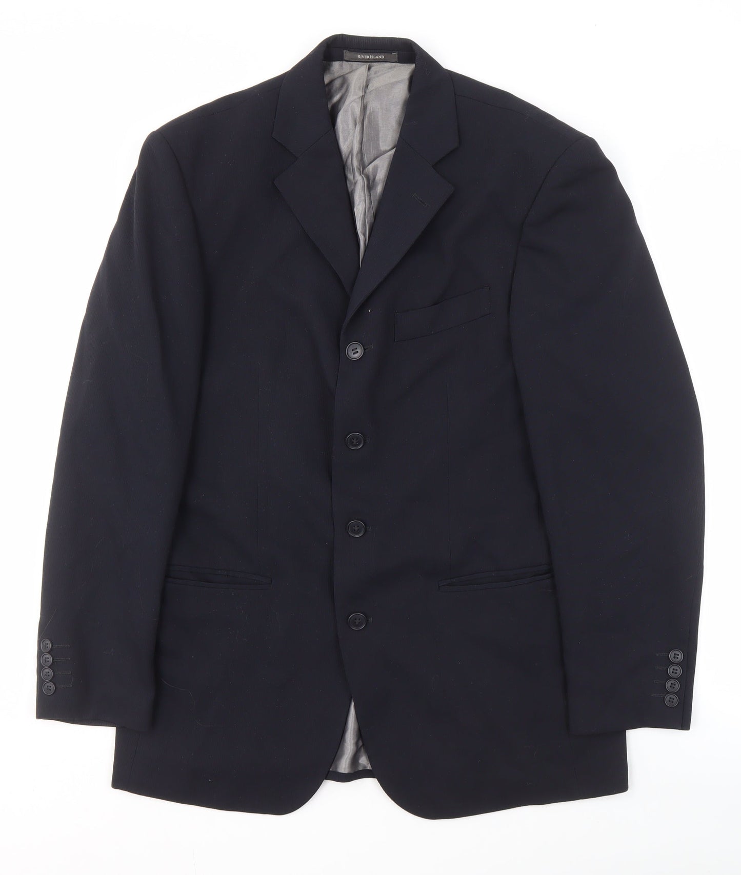 River Island Men's Black Blazer 38 Regular