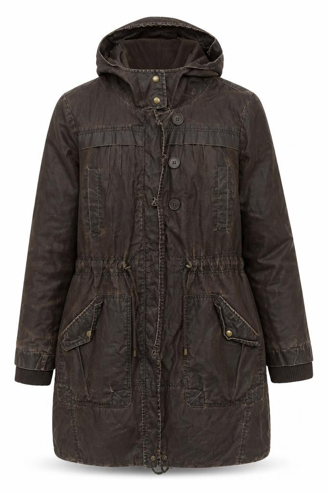 Marks & Spencer Women's Brown Parka Jacket Size 14
