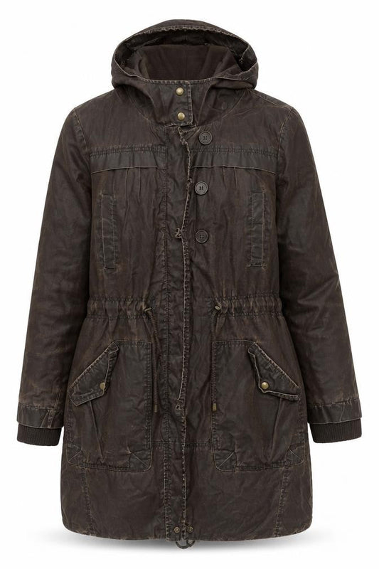 Marks & Spencer Women's Brown Parka Jacket Size 14