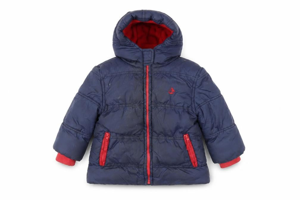 JoJo Maman Bébé Blue Puffer Jacket 18-24 Months Unisex
