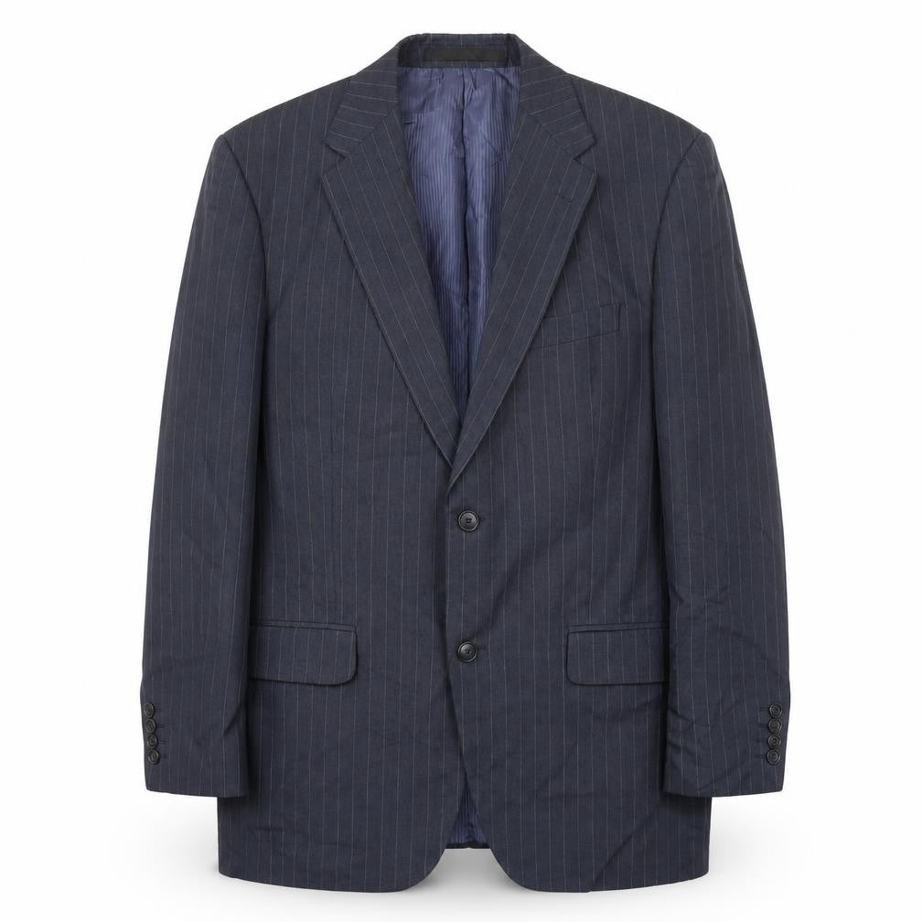 Marks & Spencer Men's Blue Striped Blazer M
