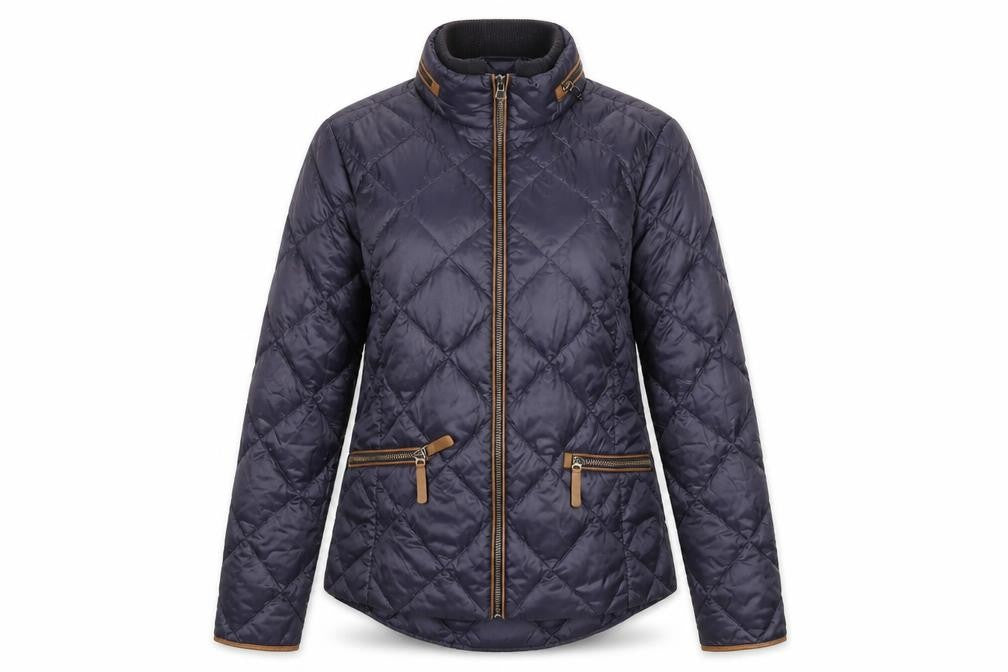 Marks & Spencer Women's Blue Quilted Jacket Size 8