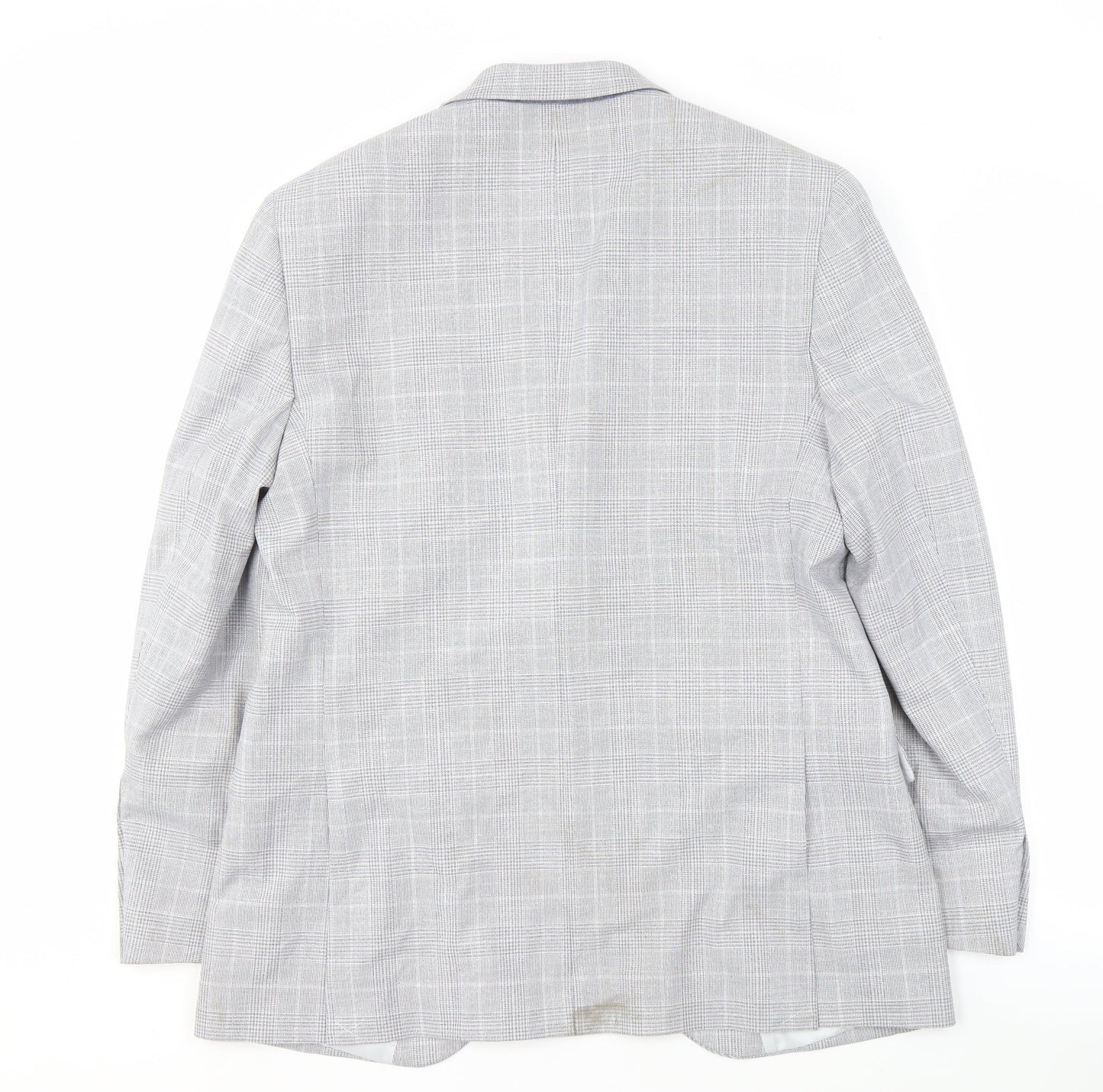 Marks and Spencer Men's Grey Check Suit Jacket UK 42