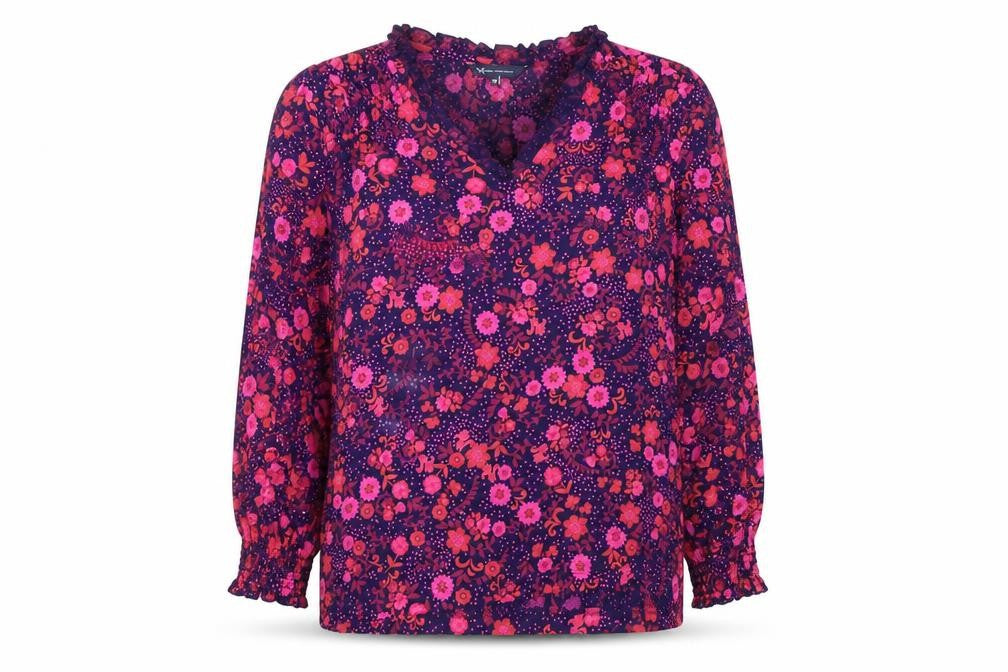 Crew Clothing Women's Multicoloured Floral Blouse