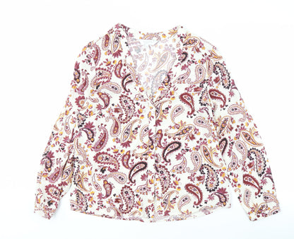 Additional front view of Principles Women Multicoloured Paisley Blouse, size 12