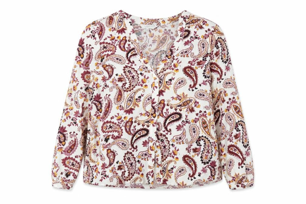 Principles Women Multicoloured Paisley Blouse Size 12