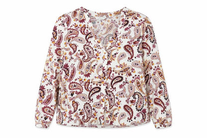 Front view of Principles Women Multicoloured Paisley Blouse, size 12