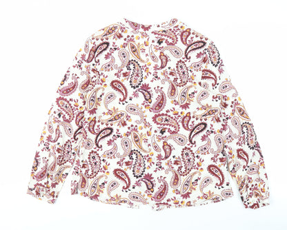 Back view of Principles Women Multicoloured Paisley Blouse, size 12