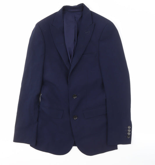 ONESIX5IVE Men's Blue Slim Fit Blazer 34R