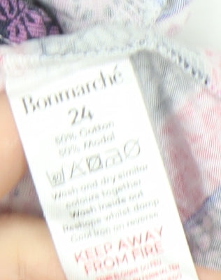 Bonmarché Women's Multicoloured Blouse Size 24