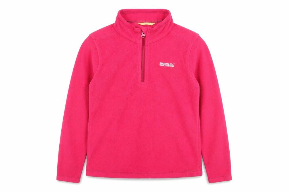 Regatta Girls Pink Fleece Pullover, Size 11-12, Lightweight