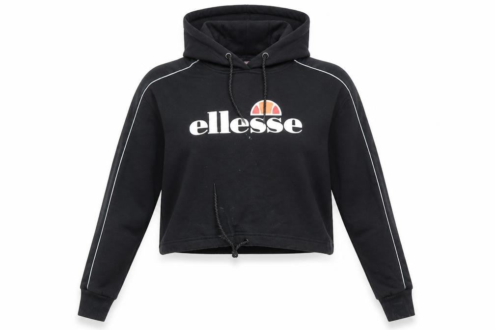 Ellesse Women's Black Hoodie, Size 12, Comfortable Fit
