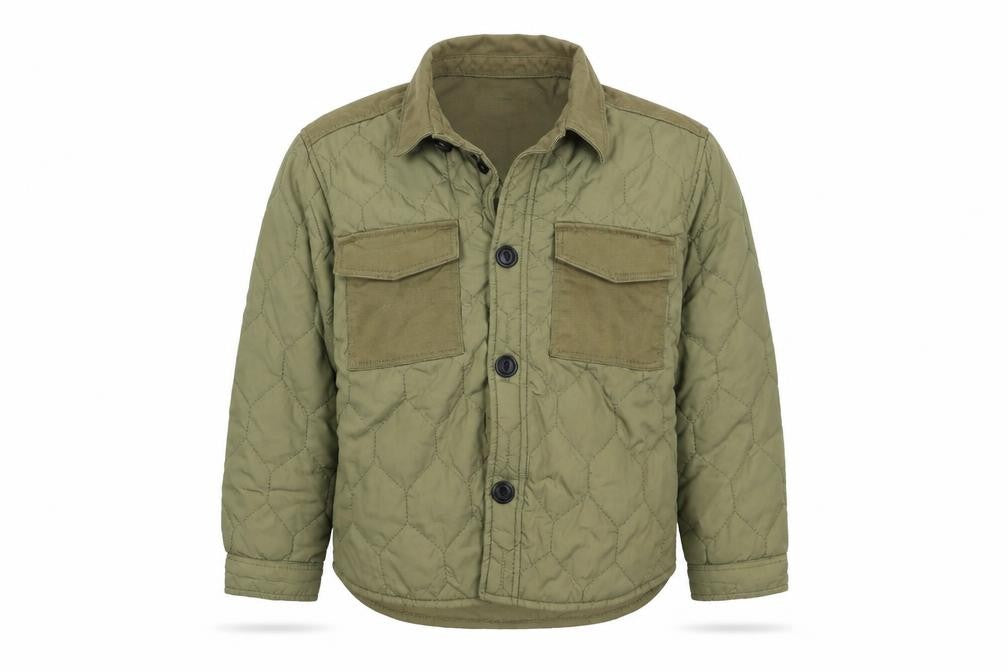 Zara Boys Green Quilted Jacket 3-4 Years