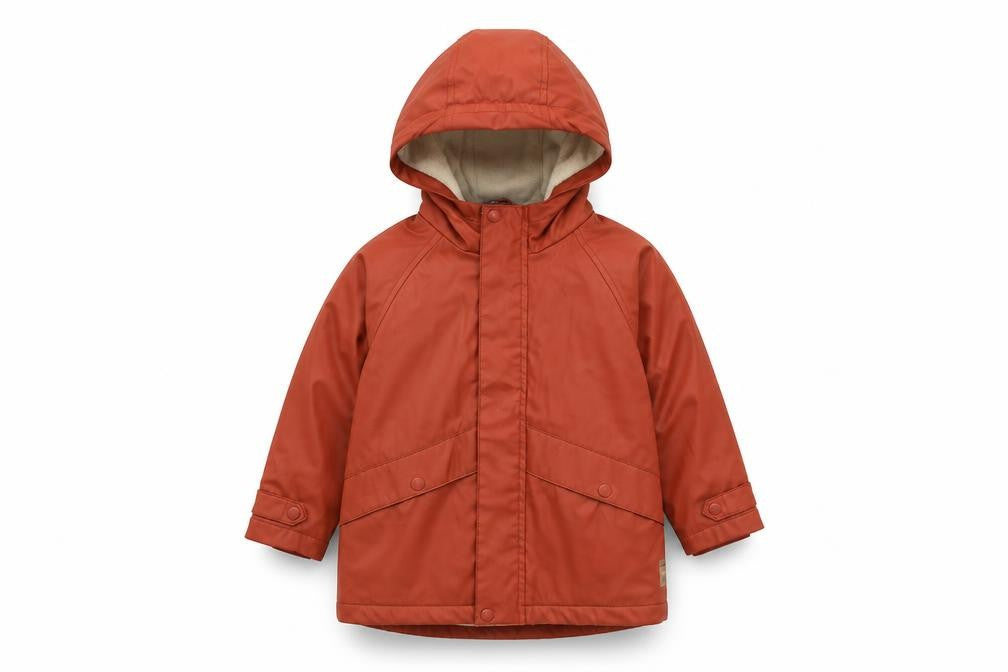 Zara Girls Orange Hooded Jacket 3-4 Years