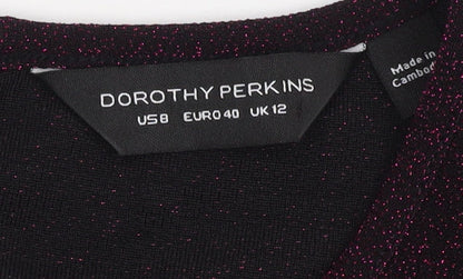 Dorothy Perkins Women's Purple Cold Shoulder Top