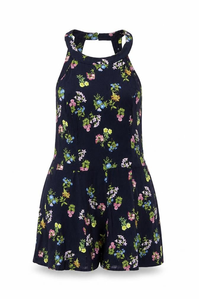 Miss Selfridge Women's Floral Playsuit, Multicoloured, Size 10