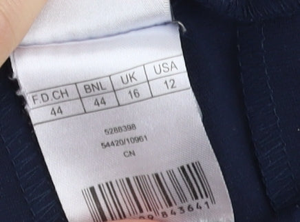 Damart Women's Blue Chino Trousers Size 16
