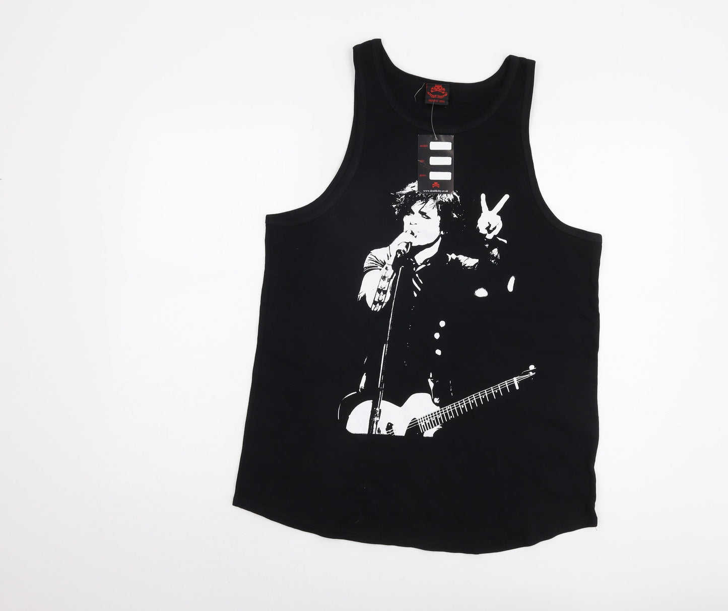 Death Kitty Unisex Black Music Tank Top Size 14