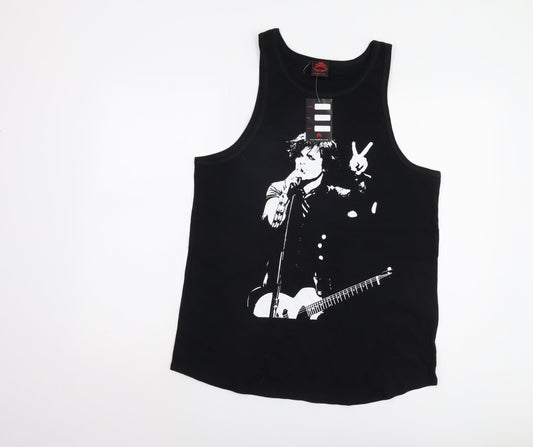 Death Kitty Unisex Black Music Tank Top Size 14