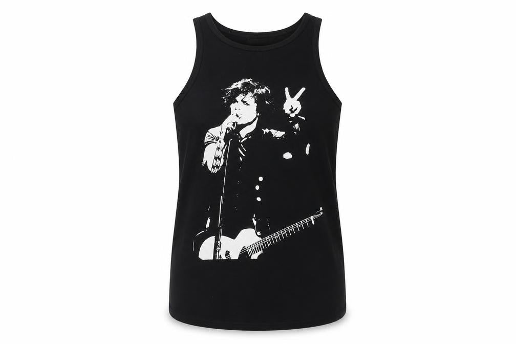 Death Kitty Unisex Black Music Tank Top Size 14
