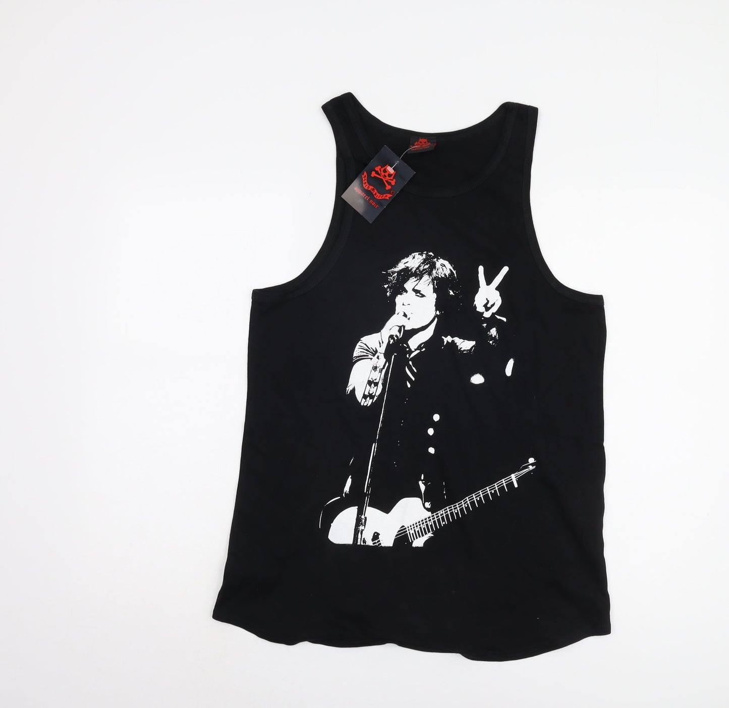 Death Kitty Unisex Black Tank Top Size 12