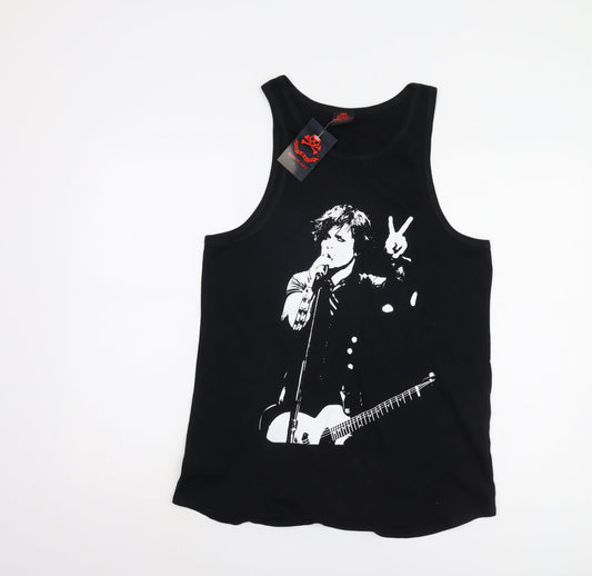 Death Kitty Unisex Black Tank Top Size 12