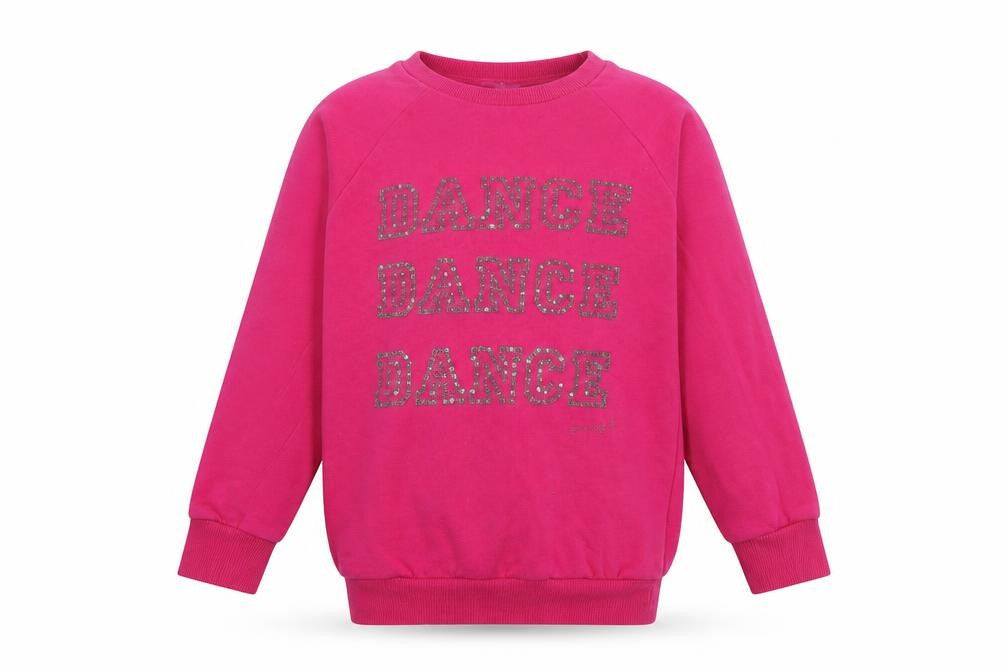 Pineapple Girls Pink Dance Sweatshirt, 6-7 Years