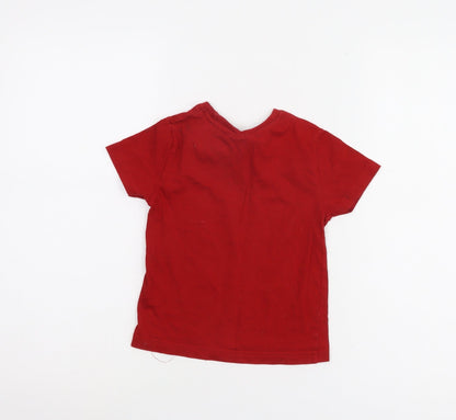 Preloved Marvel Boys Red T-Shirt 2-3 Years Spider-Man Graphic - Back