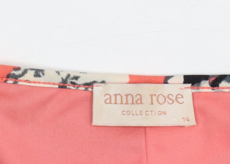 Anna Rose Women's Floral Sleeveless Dress, Size 14, Multicoloured