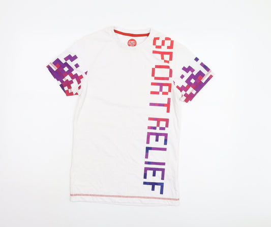 Sport Relief Men's XS White Graphic T-Shirt