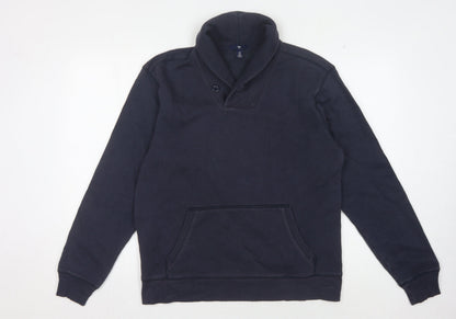 Gap Men's Blue Pullover Sweatshirt M High Neck