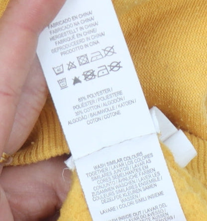 Preloved Disney Unisex Yellow Mickey Mouse Pullover Sweatshirt 2XS - Label