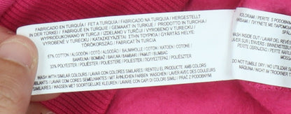 Preloved Disney Women's Pink Pullover Sweatshirt L - Mickey Mouse - Label
