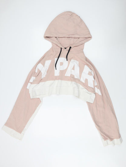 Additional front view of Ivy Park Women's Pink White Hoodie M