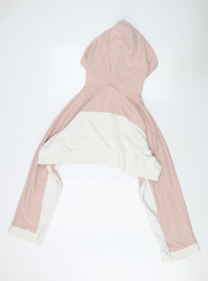 Back view of Ivy Park Women's Pink White Hoodie M