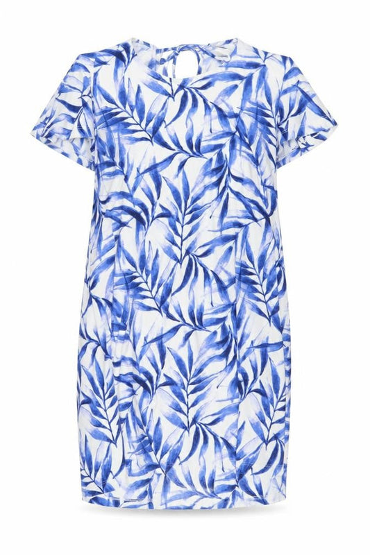Mango Basics Women’s Blue Floral Dress Size M
