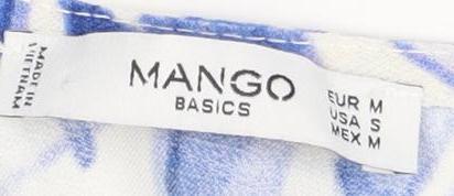 Mango Basics Women’s Blue Floral Dress Size M