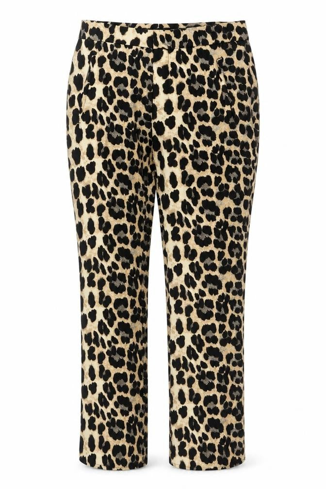 Zara Basic Women's Animal Print Slim Trousers XS